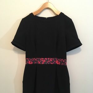 Karen Millen Black Dress with Waist Accent